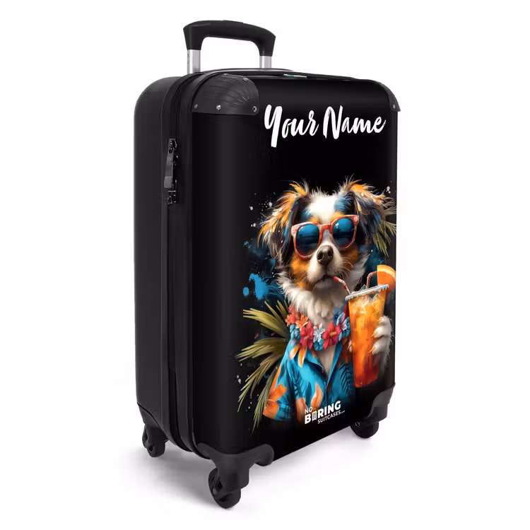 Hond in Tropische Sferen NBS - Handbagage koffer - Kinderen Unisex middel -productfoto_3d