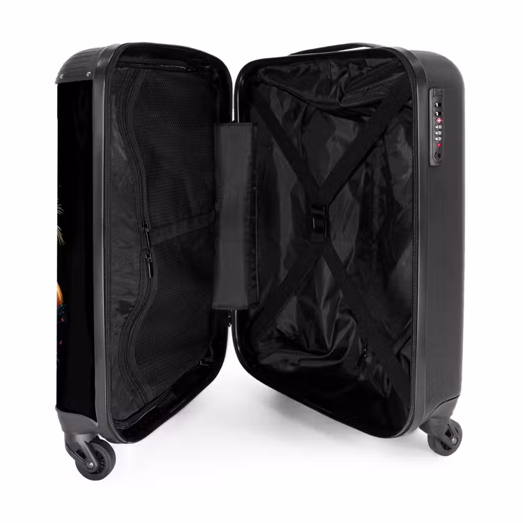 Hond in Tropische Sferen NBS - Handbagage koffer - Kinderen Unisex middel -binnenkant