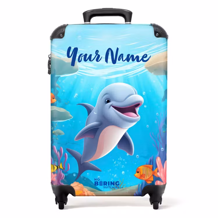 Dolfje Dolfijn NBS - Handbagage koffer - Kinderen Unisex middel -productfoto_recht