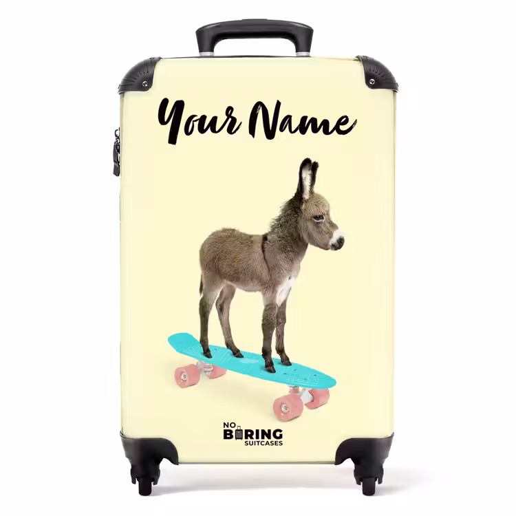 Ezeltje eropuit NBS - Handbagage koffer - Kinderen Unisex middel -productfoto_recht