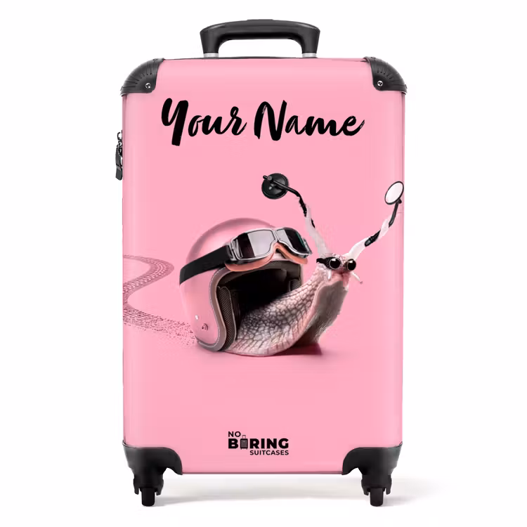 Escar-Go - Roze NBS - Handbagage koffer - Kinderen Unisex middel -productfoto_recht