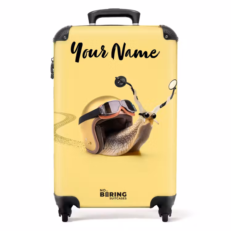 Escar-Go - Geel NBS - Handbagage koffer - Kinderen Unisex middel -productfoto_recht