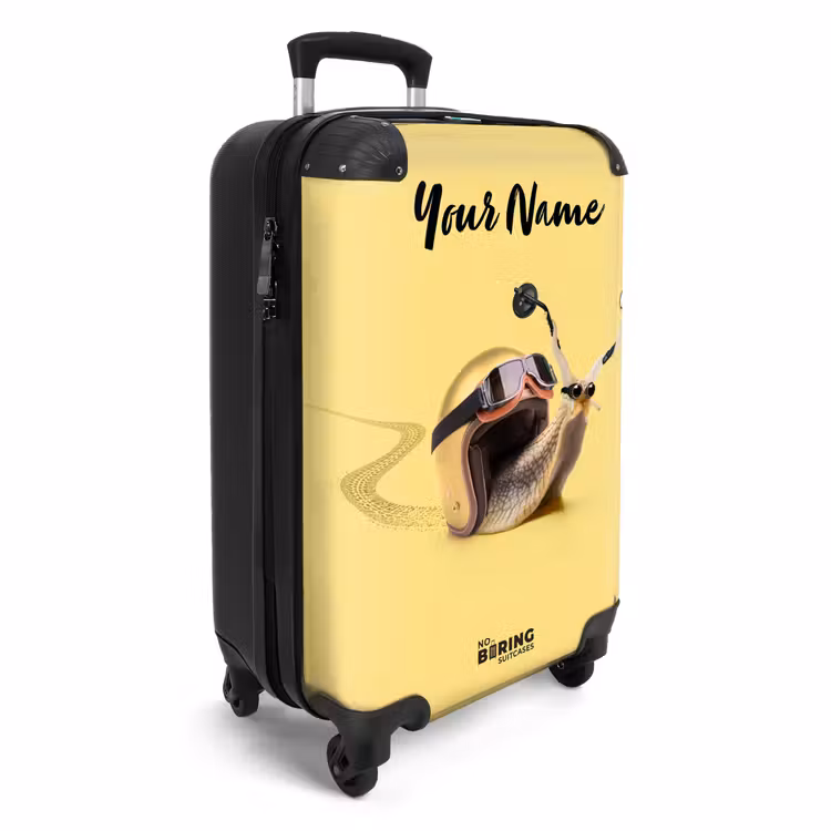 Escar-Go - Geel NBS - Handbagage koffer - Kinderen Unisex middel -productfoto_3d