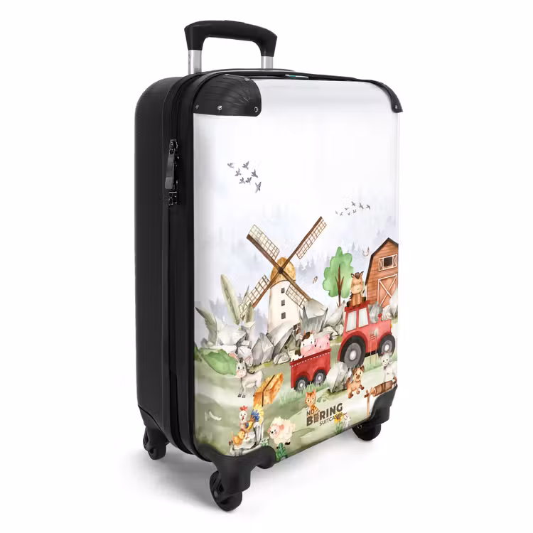Boerderij belevenis NBS - Handbagage koffer - Kinderen Unisex middel -productfoto_3d