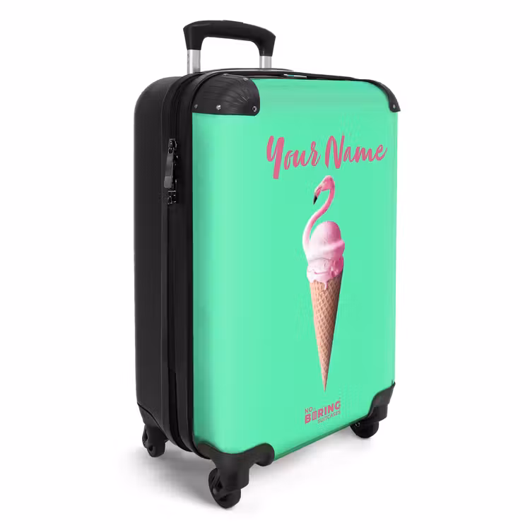 Flamingohoorntje NBS - Handbagage koffer - Kinderen Unisex middel -productfoto_3d