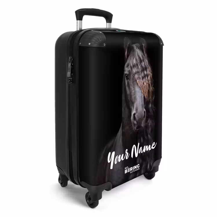Friese hengst NBS - Handbagage koffer - Kinderen Unisex middel -productfoto_3d
