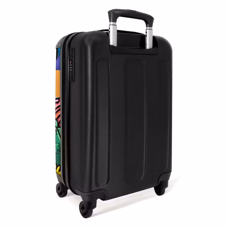 Grappige Monsterbende NBS - Handbagage koffer - Kinderen Unisex middel -achterkant