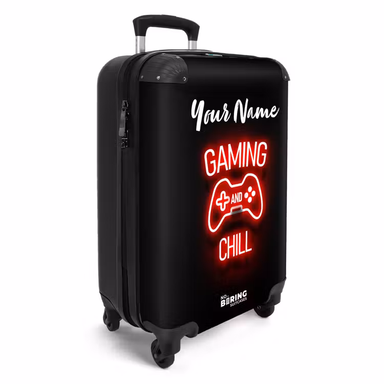 Gaming and Chill NBS - Handbagage koffer - Kinderen Unisex middel -productfoto_3d
