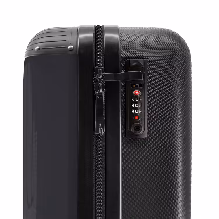 Grijze auto met grijze vlammen NBS - Handbagage koffer - Kinderen Unisex middel -slot