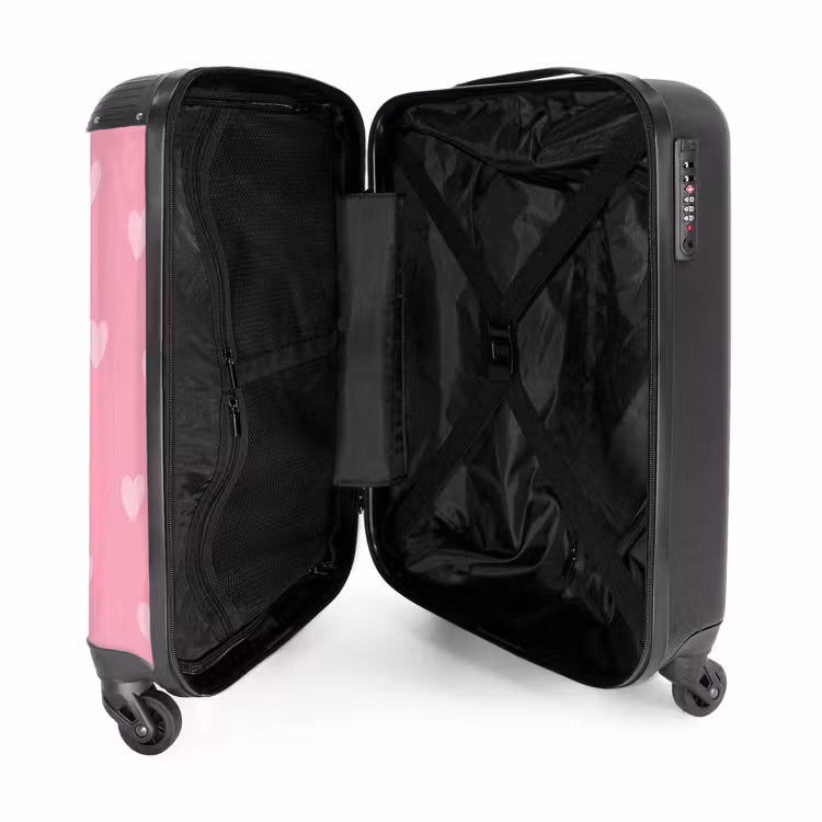 Hartjesritme NBS - Handbagage koffer - Kinderen Unisex middel -binnenkant