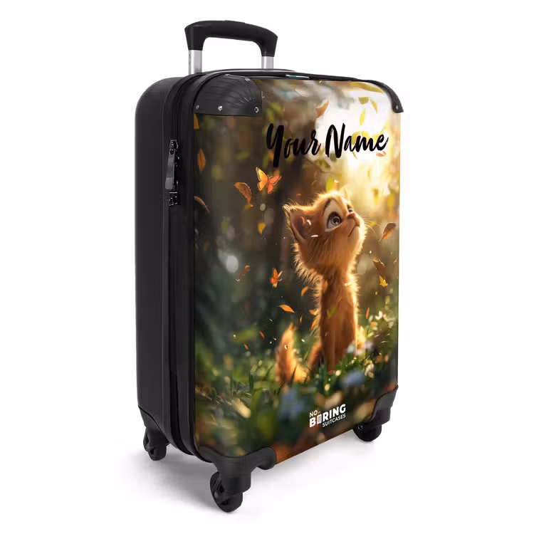 Hendrik herfstkatje NBS - Handbagage koffer - Kinderen Unisex middel -productfoto_3d