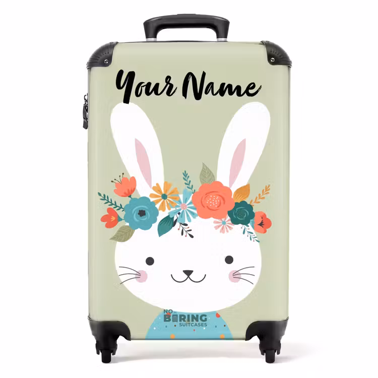 Hippie haas NBS - Handbagage koffer - Kinderen Unisex middel -productfoto_recht