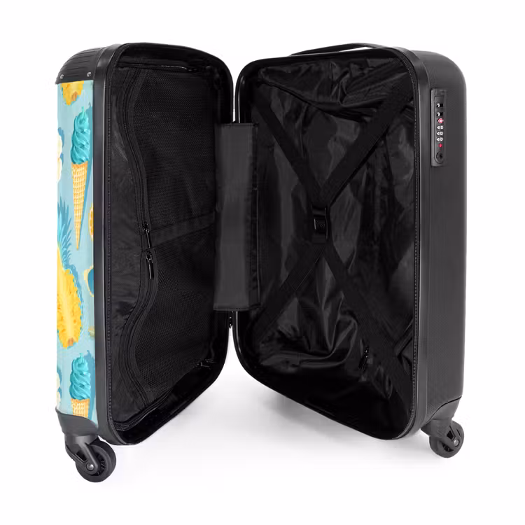 Ibiza icecream NBS - Handbagage koffer - Kinderen Unisex middel -binnenkant