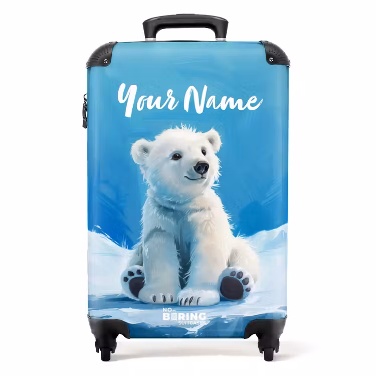 IJsbrand ijsbeer NBS - Handbagage koffer - Kinderen Unisex middel -productfoto_recht