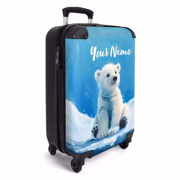 IJsbrand ijsbeer NBS - Handbagage koffer - Kinderen Unisex middel -productfoto_3d