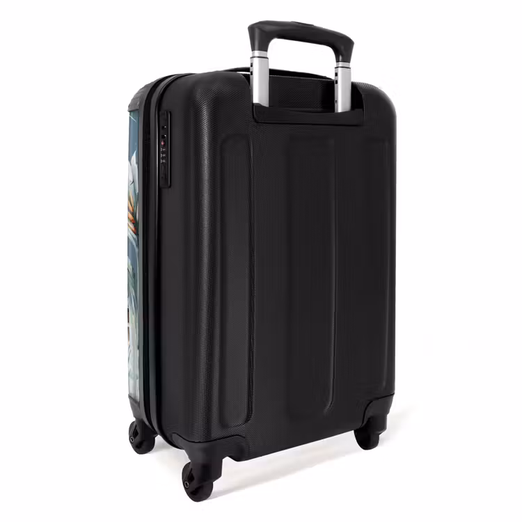 Jungle Dierenfeest NBS - Handbagage koffer - Kinderen Unisex middel -achterkant
