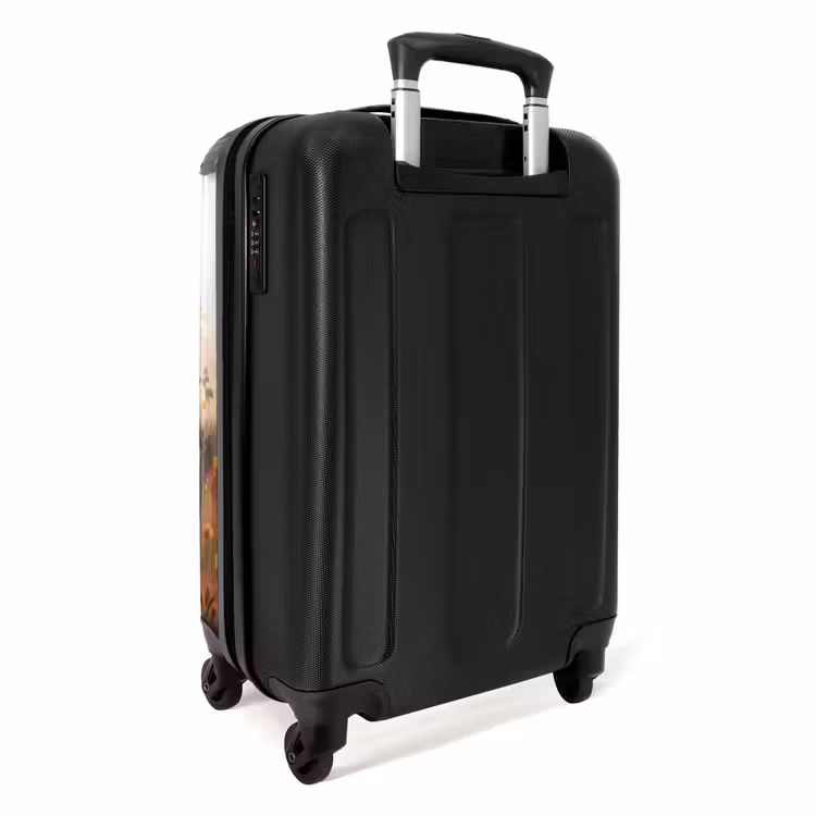 Lavendel lentehoorn NBS - Handbagage koffer - Kinderen Unisex middel -achterkant