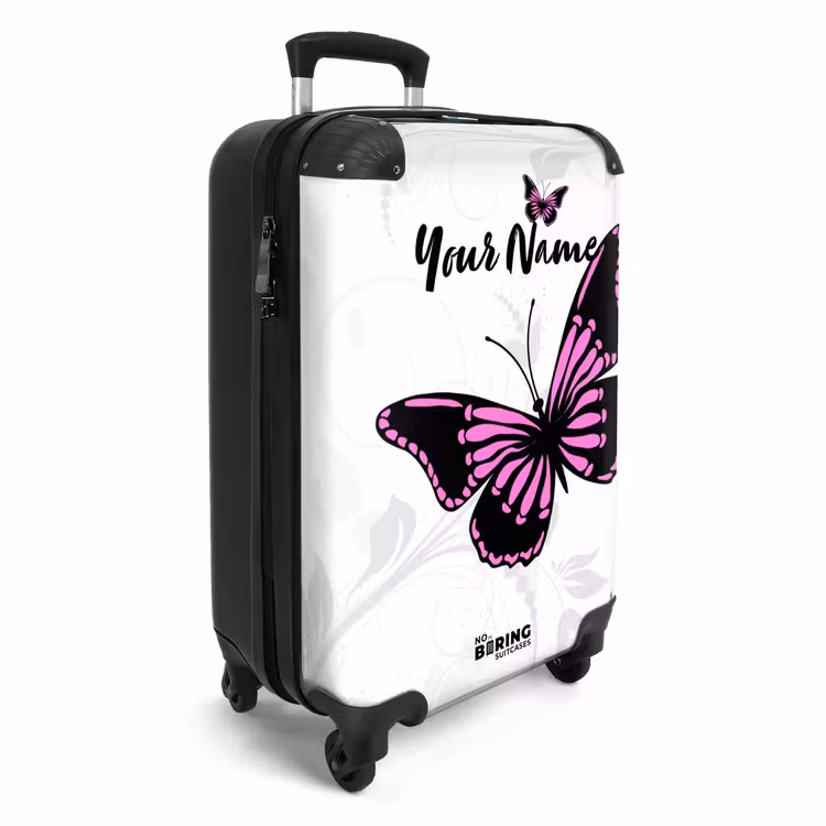 Magenta monarch NBS - Handbagage koffer - Kinderen Unisex middel -productfoto_3d