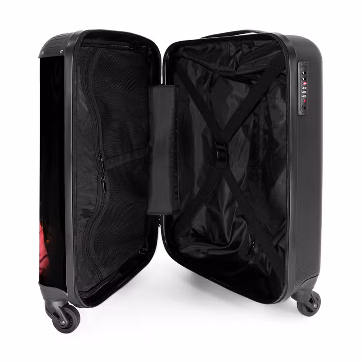 Aap met Kleurrijk Vest NBS - Handbagage koffer - Kinderen Unisex middel -binnenkant