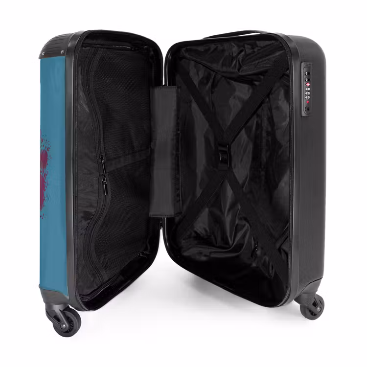 Monster Wheels NBS - Handbagage koffer - Kinderen Unisex middel -binnenkant