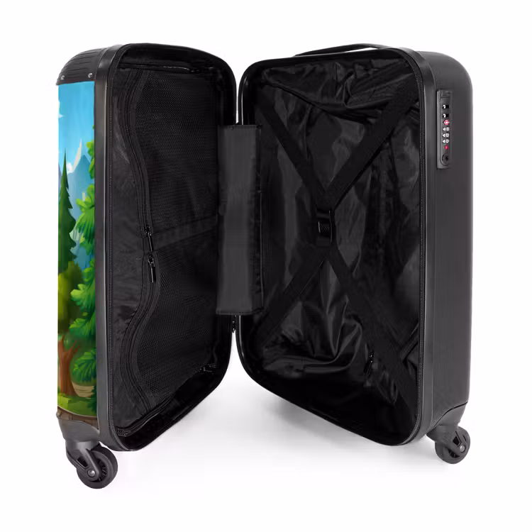 Berg express NBS - Handbagage koffer - Kinderen Unisex middel -binnenkant