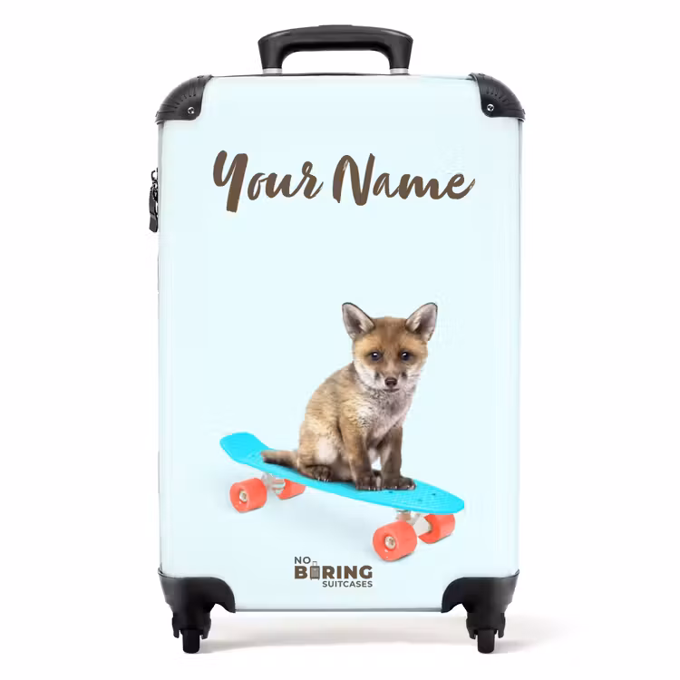 Verrijdende vos NBS - Handbagage koffer - Kinderen Unisex middel -productfoto_recht