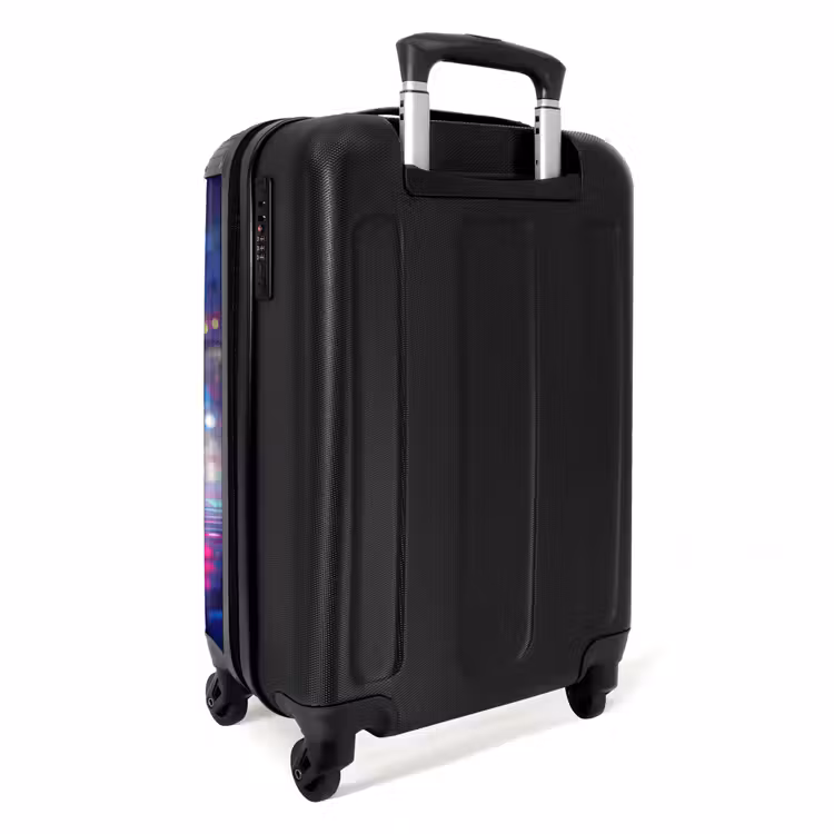 Neon nightcar NBS - Handbagage koffer - Kinderen Unisex middel -achterkant