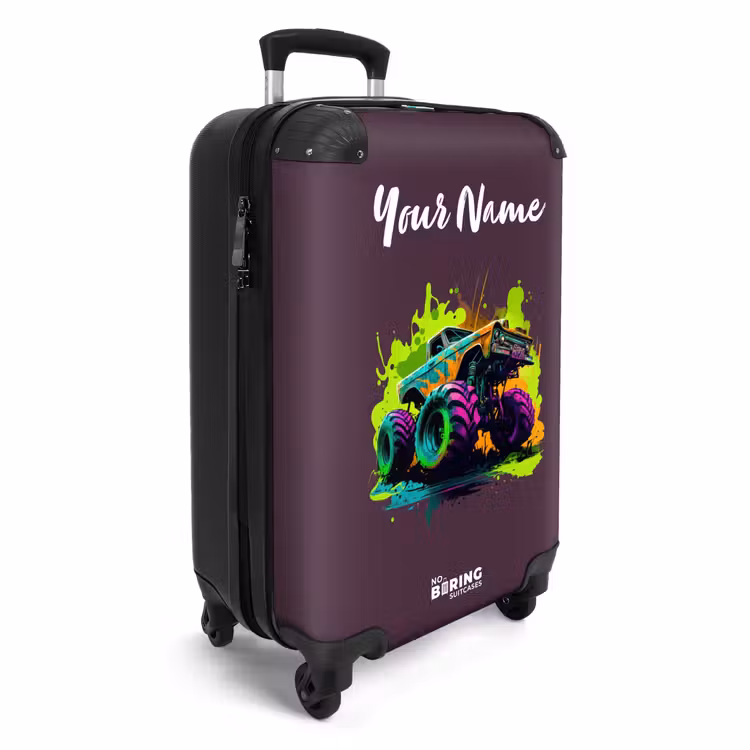 Neon Wheels NBS - Handbagage koffer - Kinderen Unisex middel -productfoto_3d