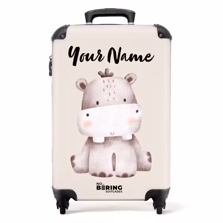 Nigel Nijlpaard NBS - Handbagage koffer - Kinderen Unisex middel -productfoto_recht