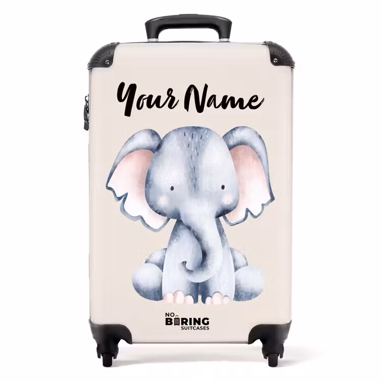 Oane Olifant NBS - Handbagage koffer - Kinderen Unisex middel -productfoto_recht