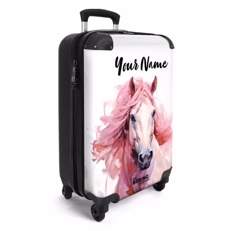 Pastel Praalpaard NBS - Handbagage koffer - Kinderen Unisex middel -productfoto_3d