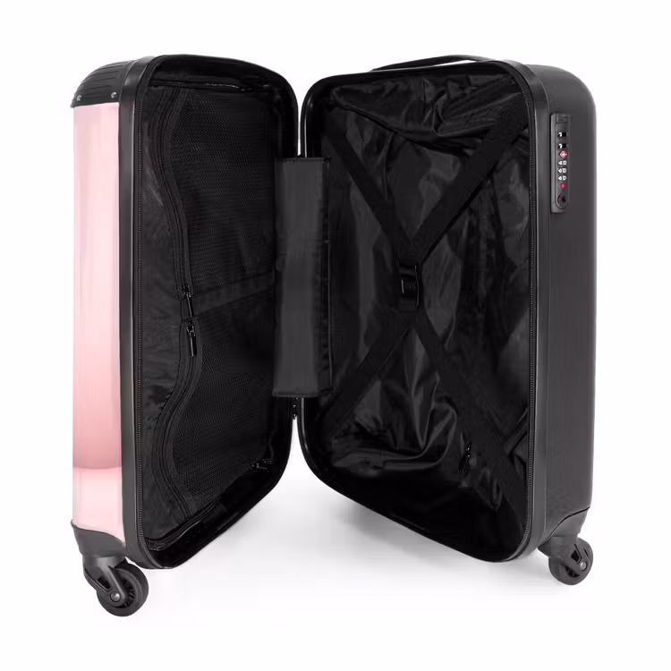Roze Ritselaar NBS - Handbagage koffer - Kinderen Unisex middel -binnenkant