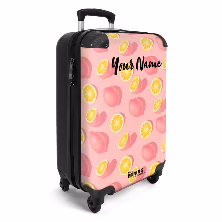 Pink limoncello NBS - Handbagage koffer - Kinderen Unisex middel -productfoto_3d