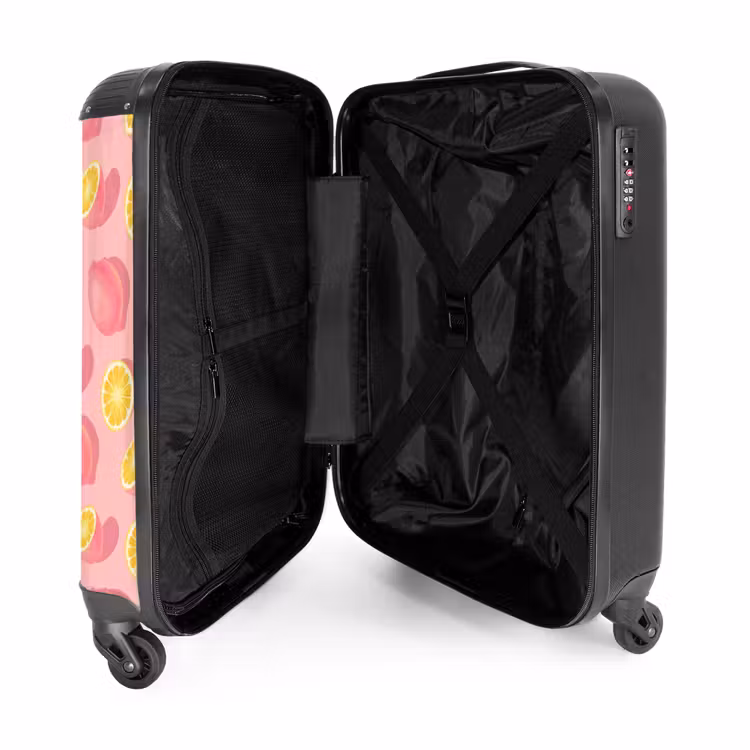 Pink limoncello NBS - Handbagage koffer - Kinderen Unisex middel -binnenkant