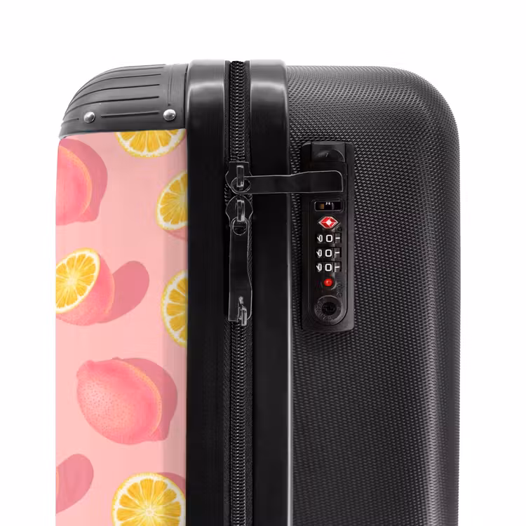 Pink limoncello NBS - Handbagage koffer - Kinderen Unisex middel -slot