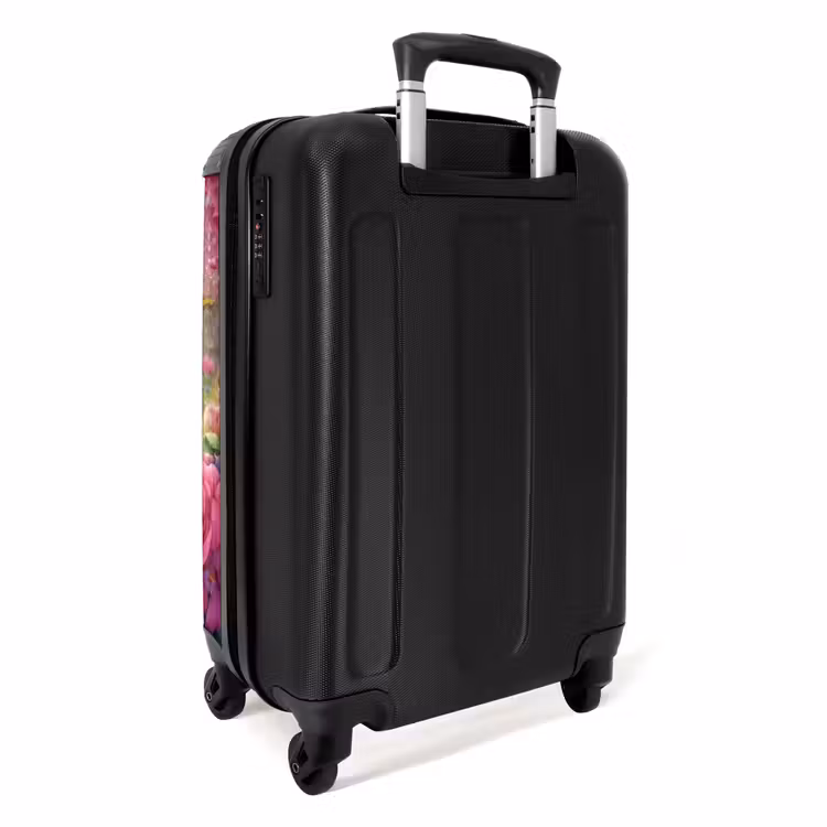 Roze regenboogkatje NBS - Handbagage koffer - Kinderen Unisex middel -achterkant