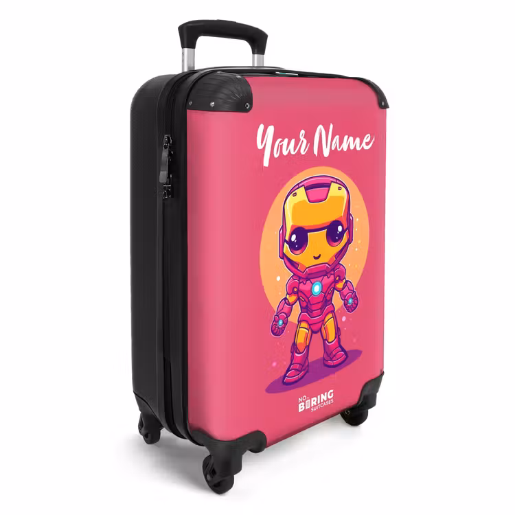 Roze ranger NBS - Handbagage koffer - Kinderen Unisex middel -productfoto_3d