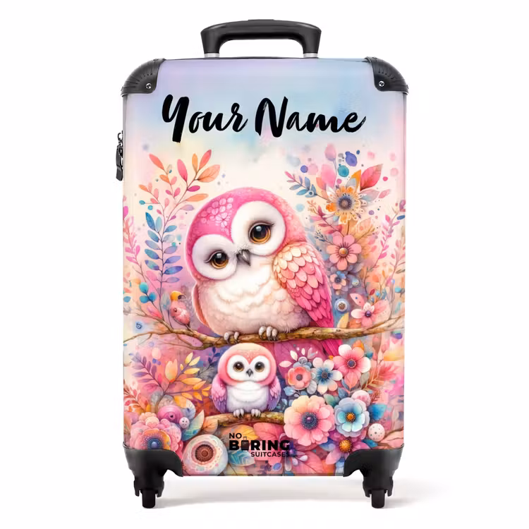 Roze Robijn NBS - Handbagage koffer - Kinderen Unisex middel -productfoto_recht