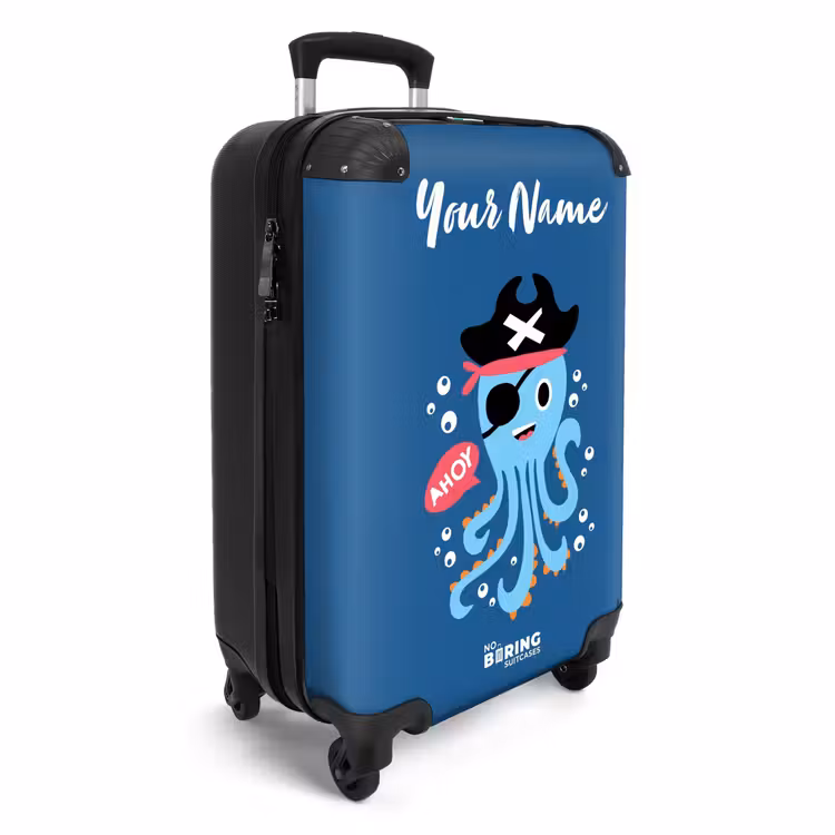 Piratenoctopus NBS - Handbagage koffer - Kinderen Unisex middel -productfoto_3d