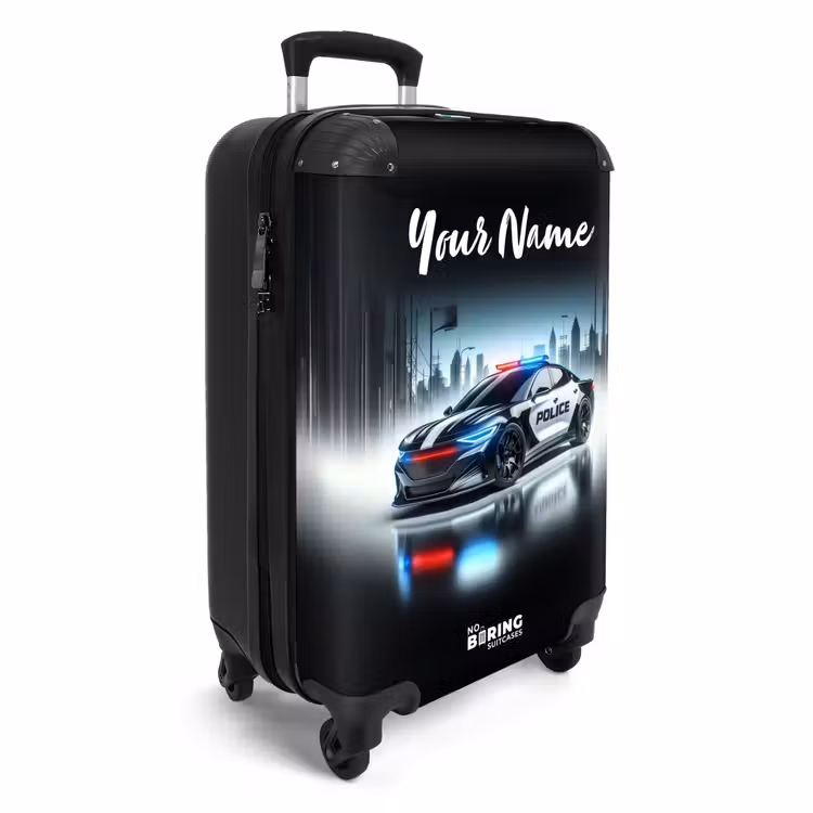 Politie powercar NBS - Handbagage koffer - Kinderen Unisex middel -productfoto_3d