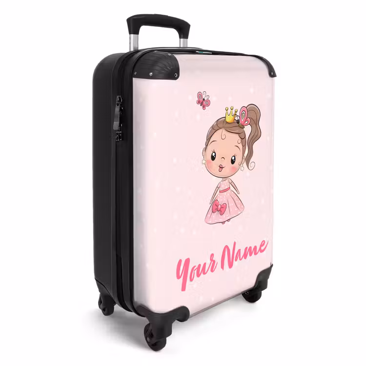 Prinsesje roze NBS - Handbagage koffer - Kinderen Unisex middel -productfoto_3d