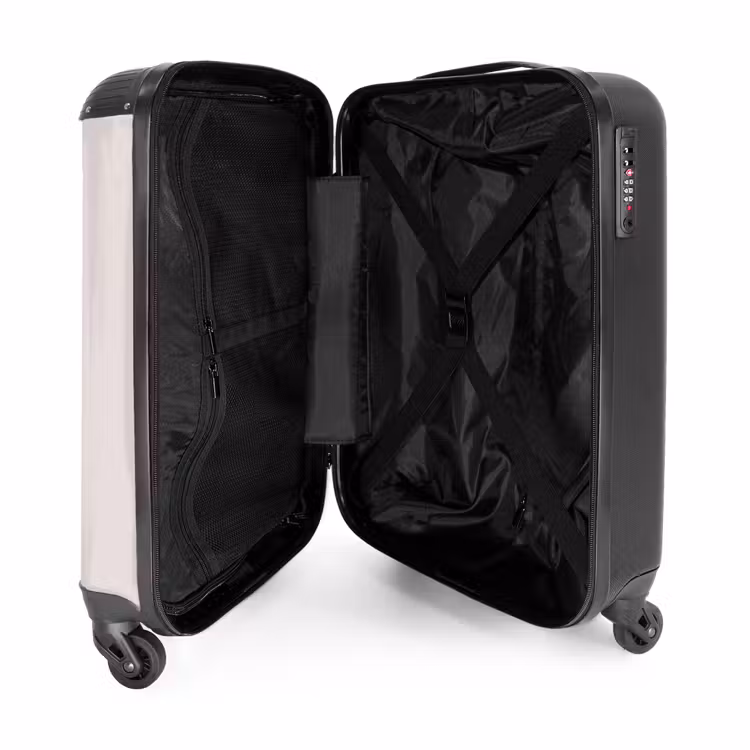 Prinses met krulletjes NBS - Handbagage koffer - Kinderen Unisex middel -binnenkant