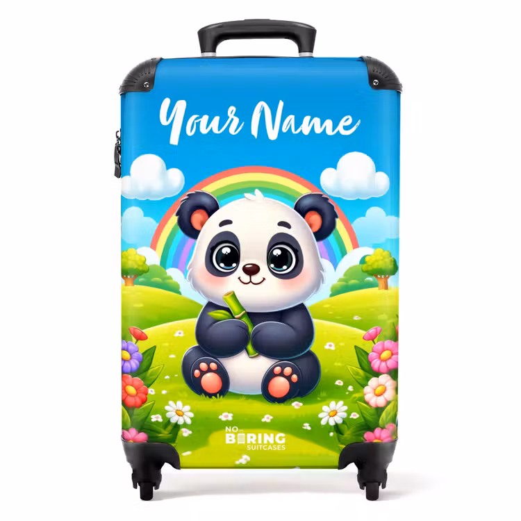 Pukkie Panda NBS - Handbagage koffer - Kinderen Unisex middel -productfoto_recht
