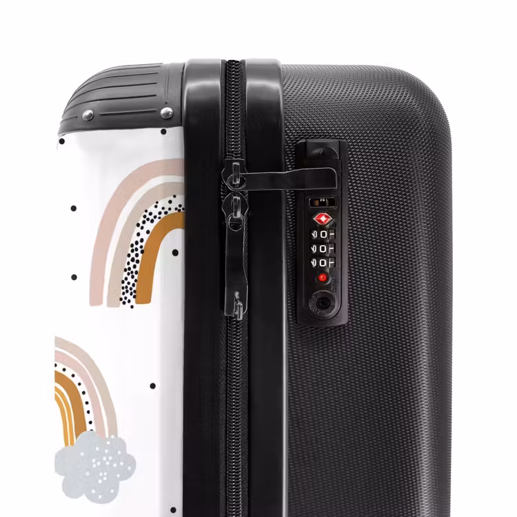 Regenboogregen NBS - Handbagage koffer - Kinderen Unisex middel -slot