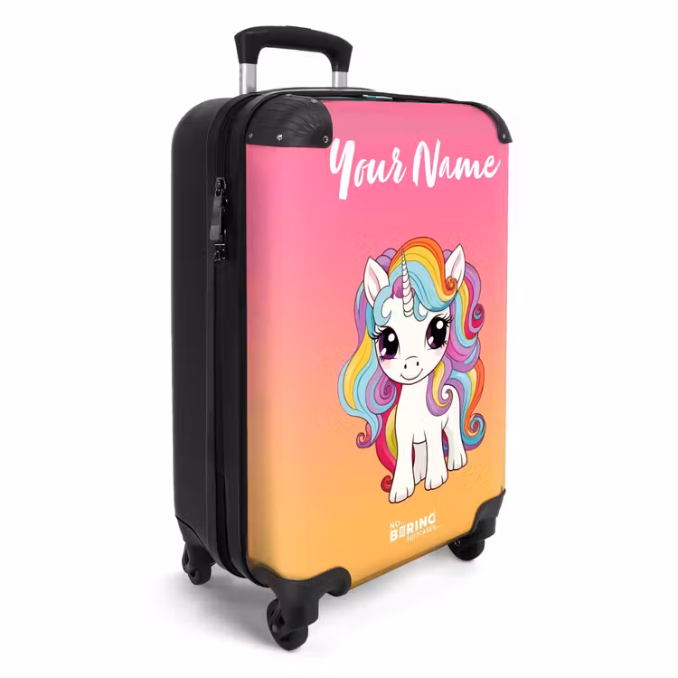 Regenboograkkertje NBS - Handbagage koffer - Kinderen Unisex middel -productfoto_3d
