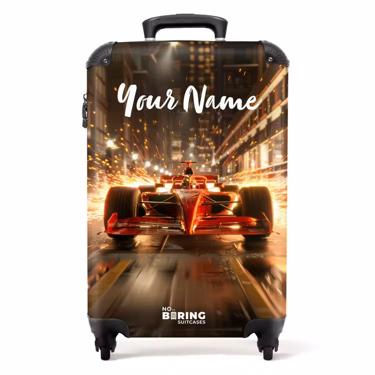 Rapid red NBS - Handbagage koffer - Kinderen Unisex middel -productfoto_recht