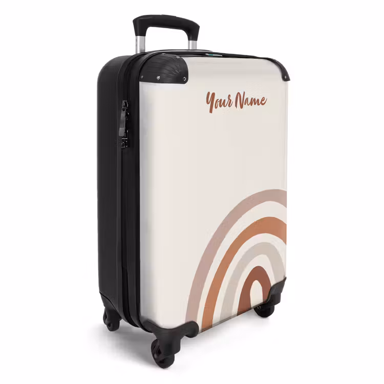 Ruwe regenboog naturel NBS - Handbagage koffer - Kinderen Unisex middel -productfoto_3d