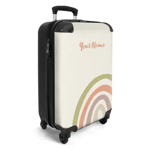 Ruwe regenboog pastel NBS - Handbagage koffer - Kinderen Unisex middel -productfoto_3d