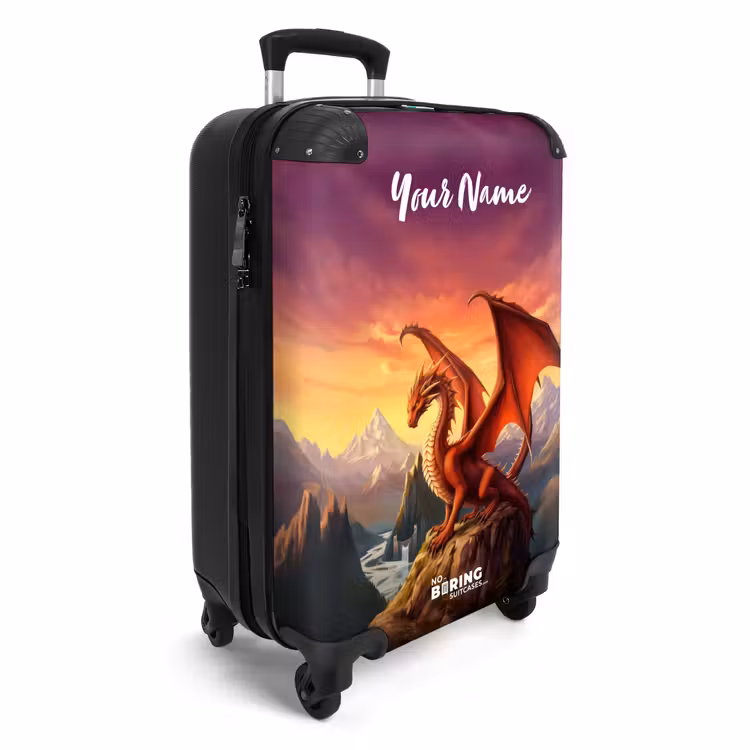 Rode reuzendraak NBS - Handbagage koffer - Kinderen Unisex middel -productfoto_3d