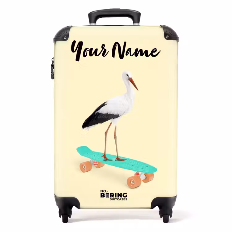 Rijdende reiger NBS - Handbagage koffer - Kinderen Unisex middel -productfoto_recht